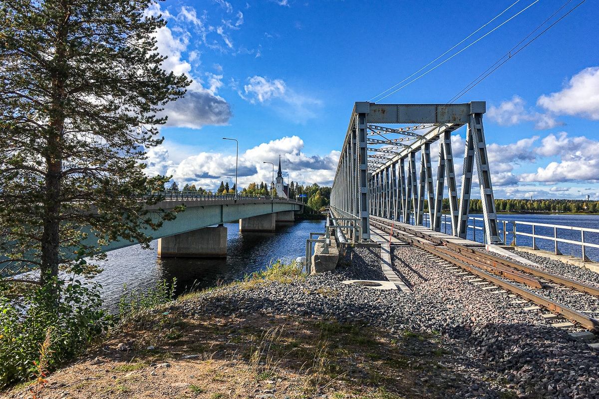 Bahnstrecke in Kemijärvi