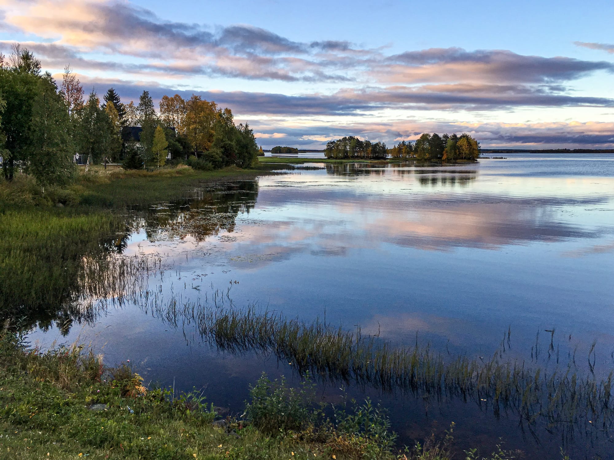 See Kemijärvi im Abendlich