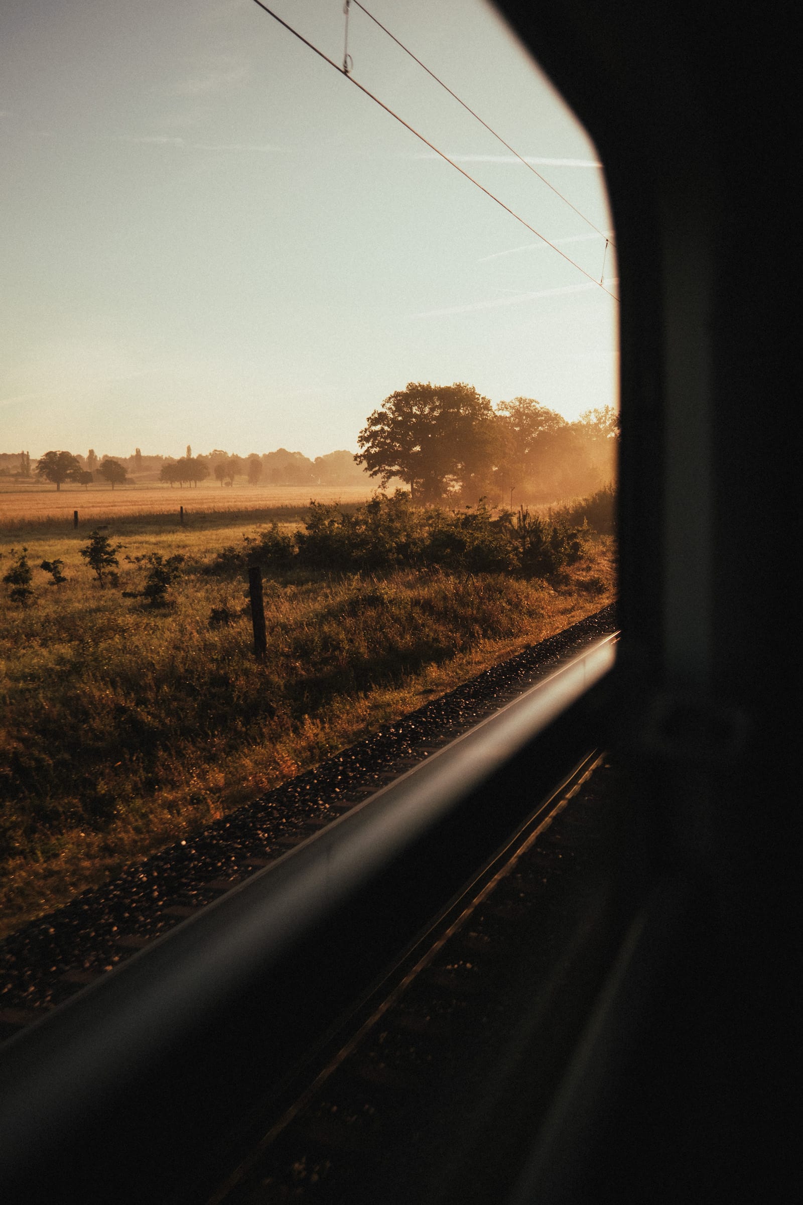 Blick aus dem offenen Fenster im Nachtzug nach Stockholm