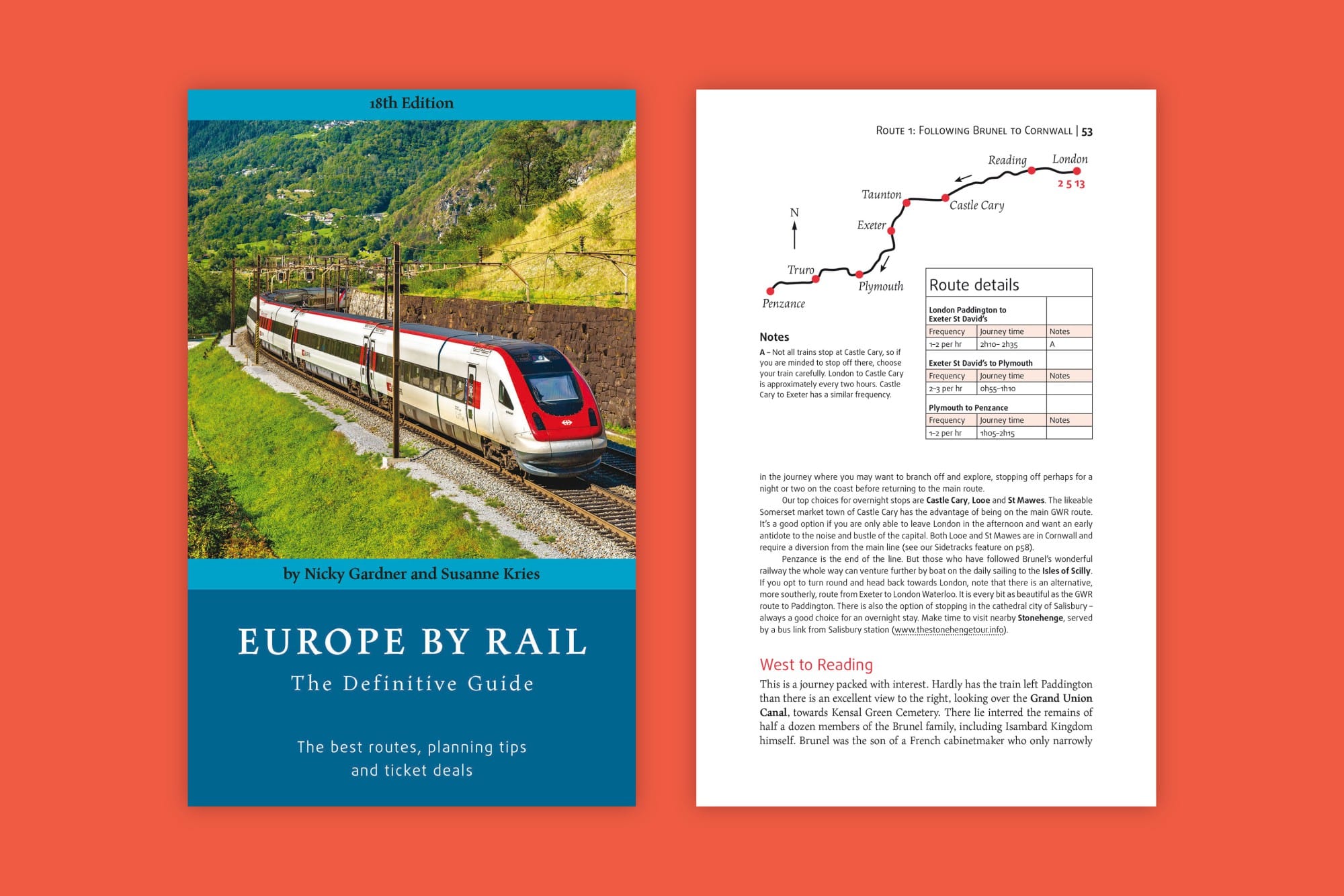 Europe By Rail: Cover und Beispielseite