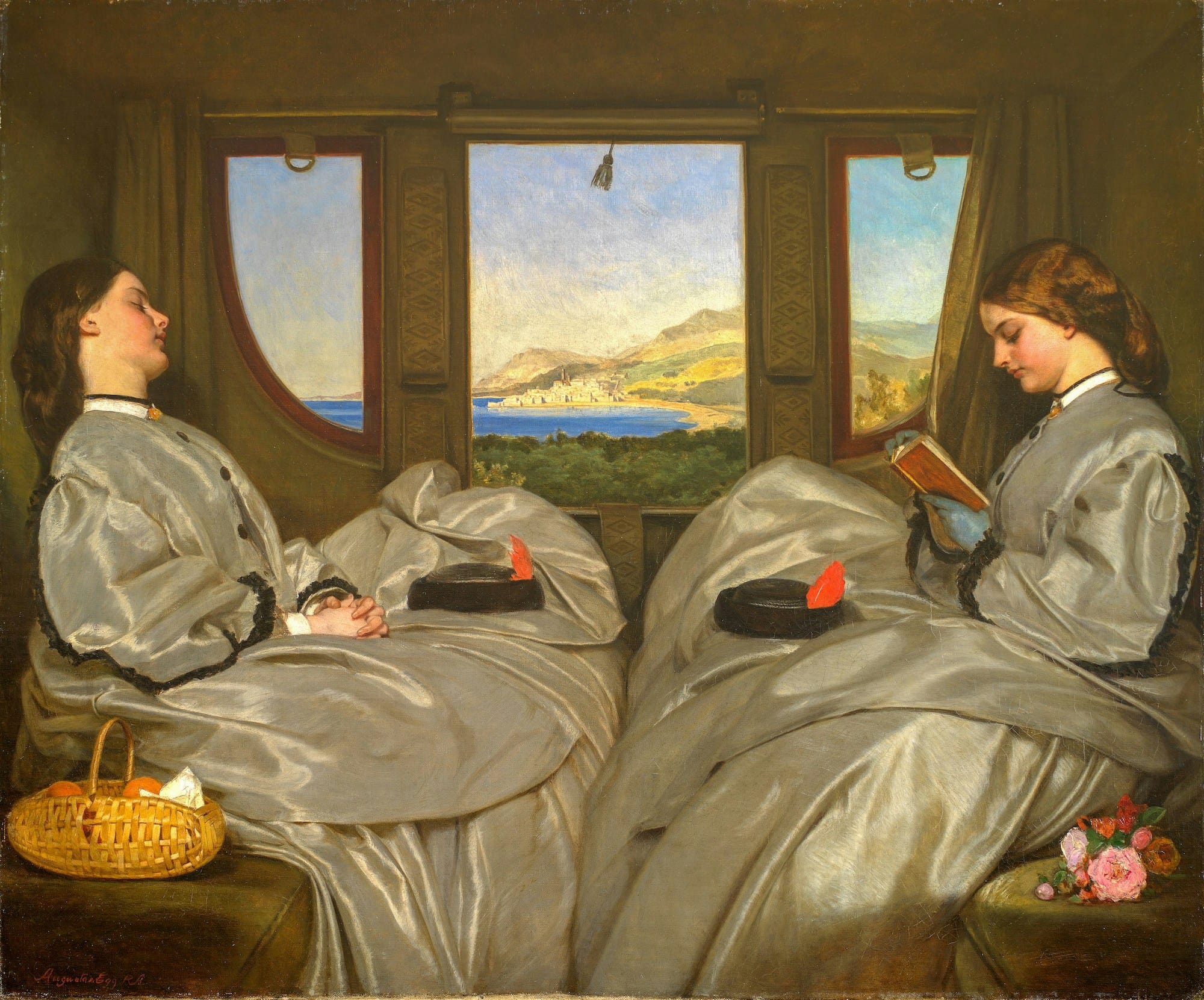 Ölgemälde: The Travelling Companions, 1862, Augustus Leopold Egg