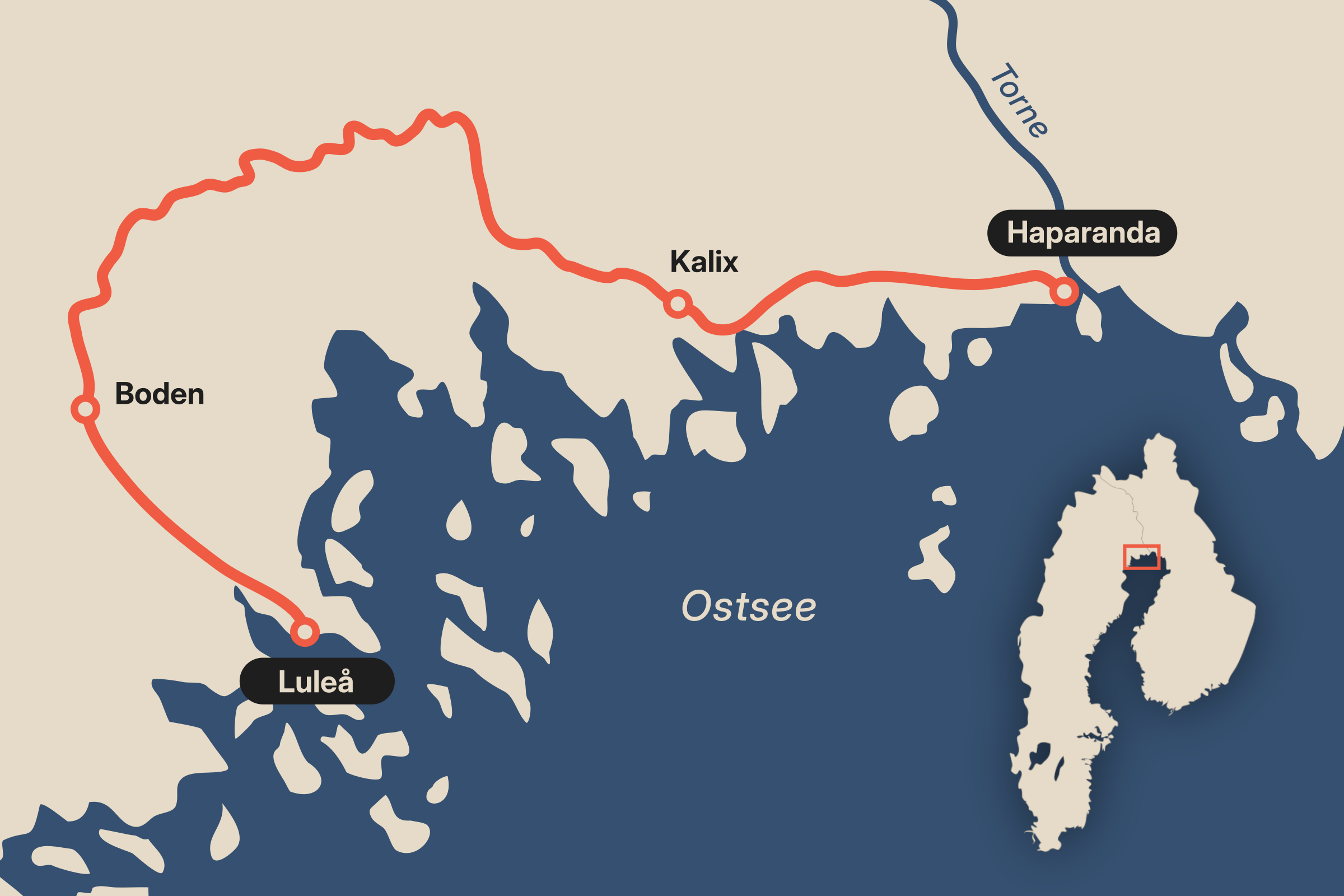 Karte der Haprandabahn