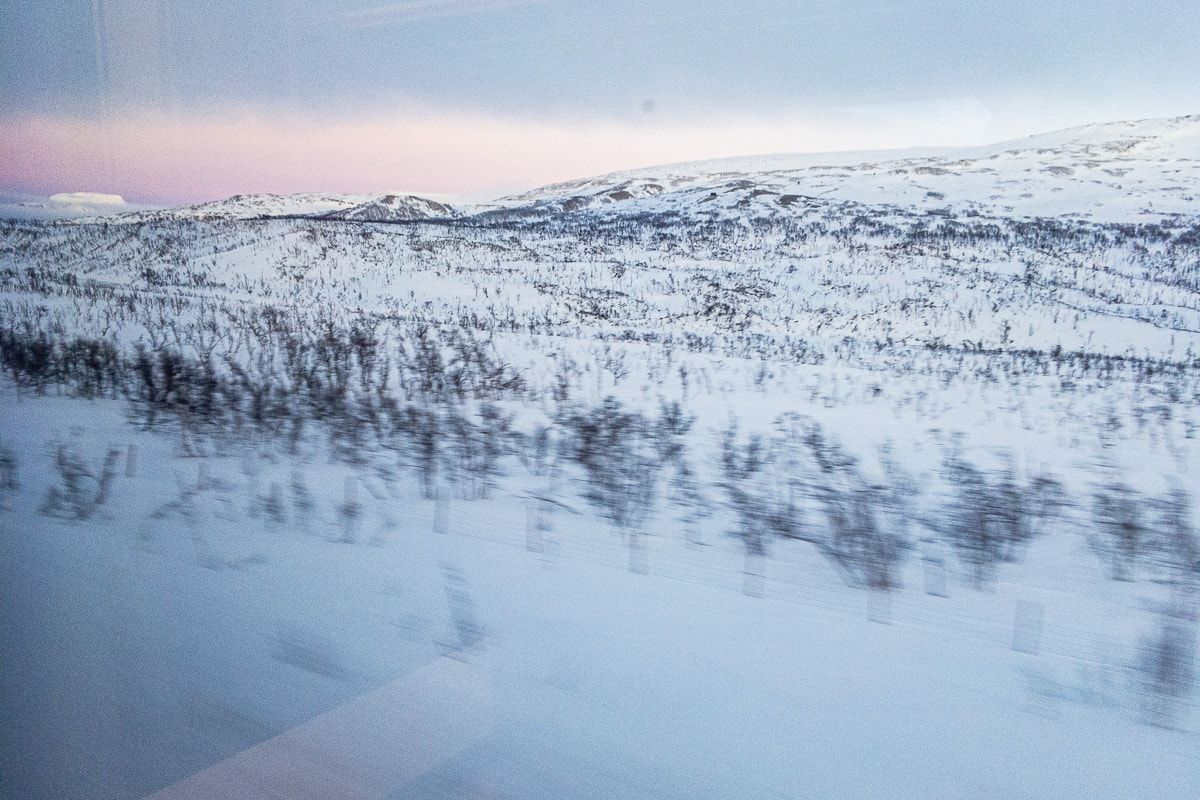 Winter auf der Nordlandbahn
