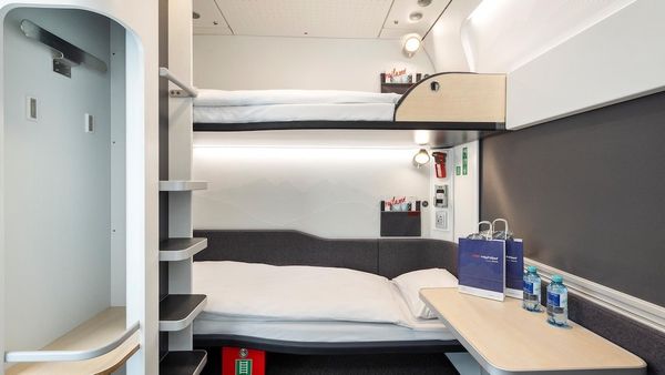 Schlafwagen-Abteil im Nightjet der neuen Generation